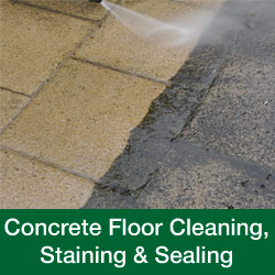 Concrete Floor Cleaning, Staining & Sealing